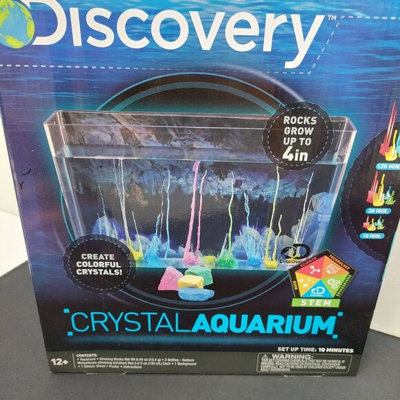 Discovery Crystal Aquarium Grow Colorful Crystals Smithsonian Magic Nightlight - Picture 3 of 7
